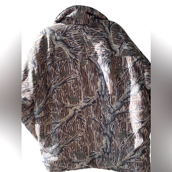 Gander Mountain Mossy Oak Camouflage Quiet Time Jacket USA Sz M/L - Picture 3 of 7